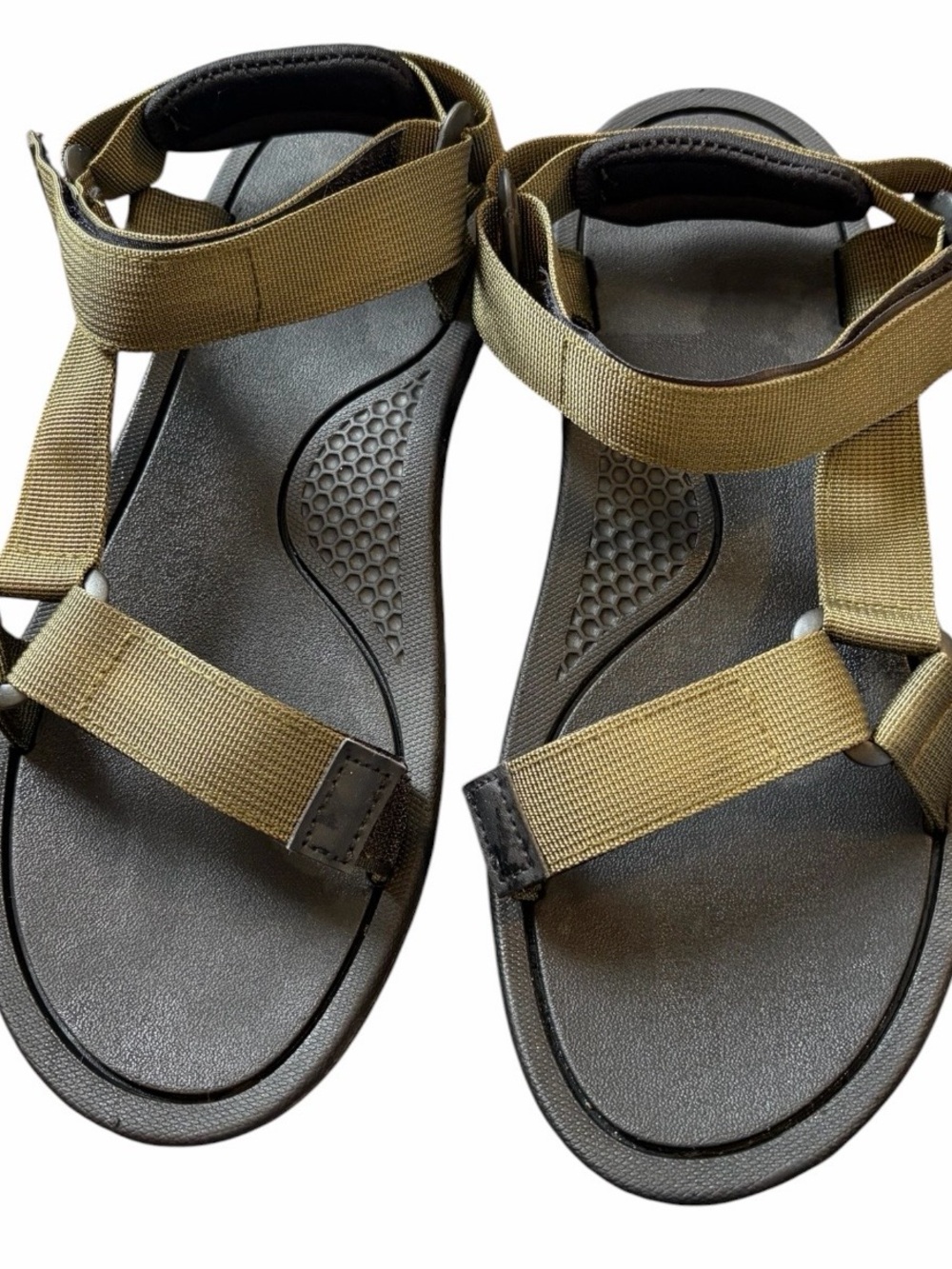 Men's Olive Triple T Trading Sport Sandals with Adjustable Straps Size 10 NWOT